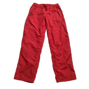 GTM Sportswear Athletic Track Pants Womens Size Small Workout Red 913A